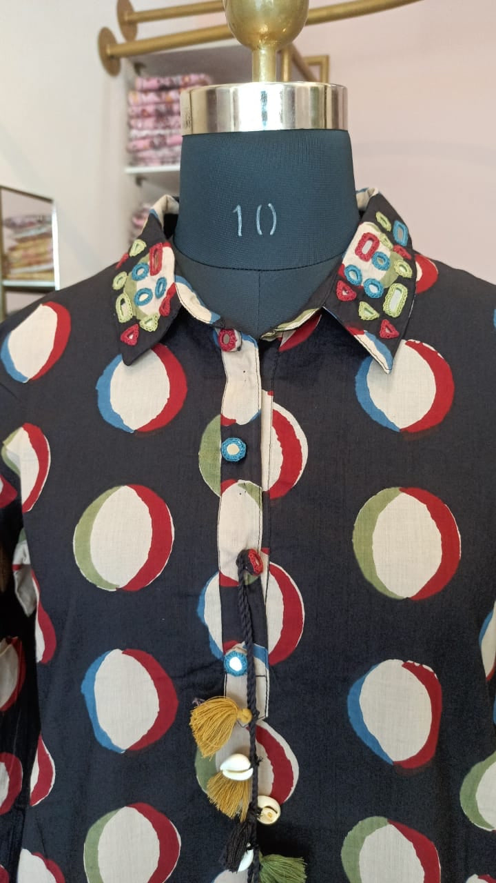 "Pehnawa" tassel Cotton Kurta Set(2pc)