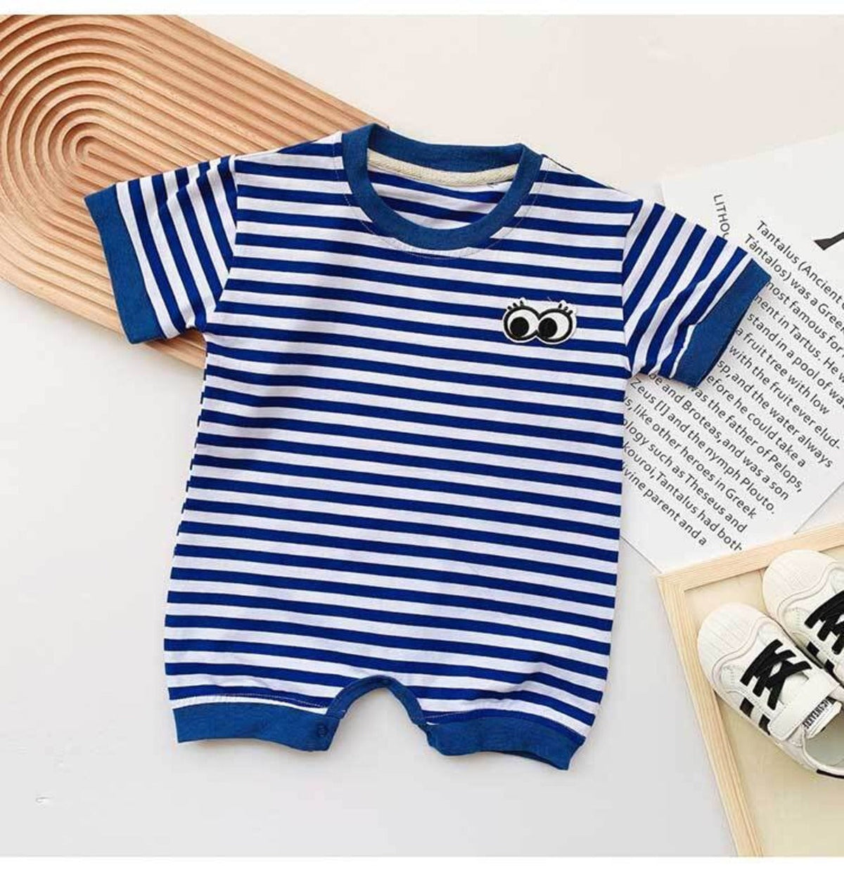 Mushy Eyes Baby Boys and Girls Romper – Soft Cotton Blend Unisex Outfit