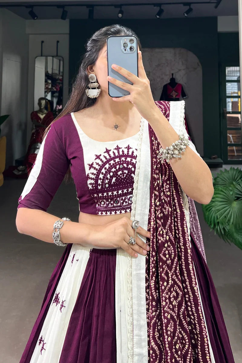 Fully Stitched Pure Cotton Chaniya Choli For Navratri Festival