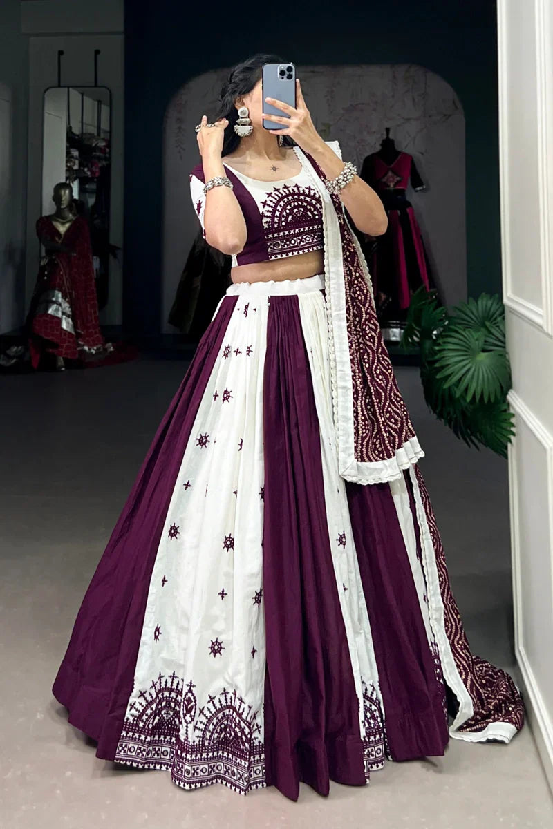 Fully Stitched Pure Cotton Chaniya Choli For Navratri Festival