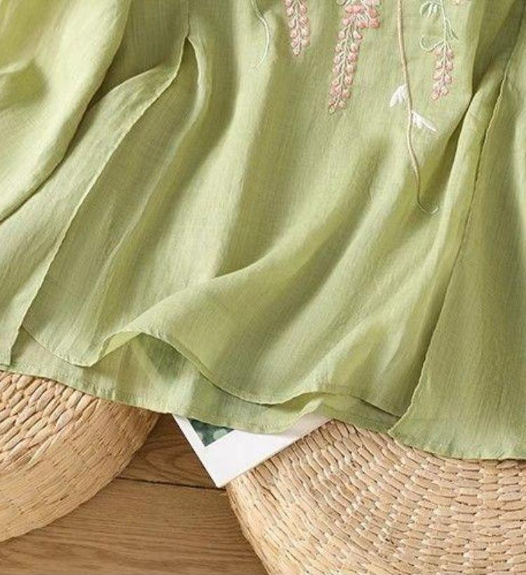 Pure Cotton Embroidered Comfortable Top