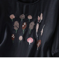 Pure Cotton Embroidered T-Shirt Top