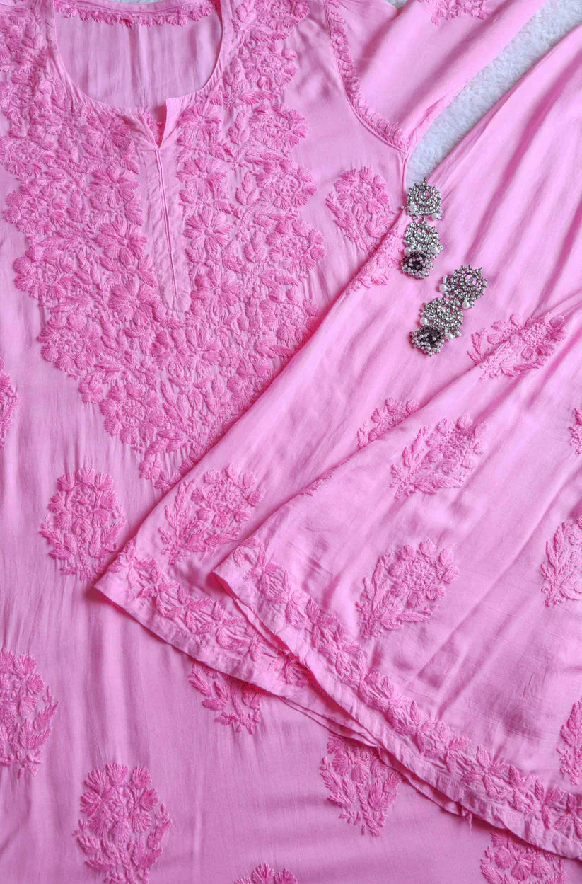 Nayan Baby Pink 2 piece Modal set