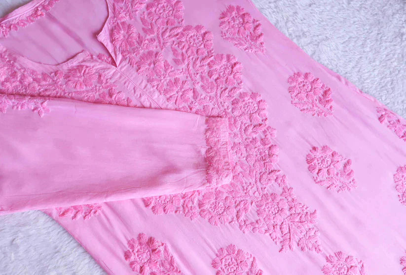 Nayan Baby Pink 2 piece Modal set