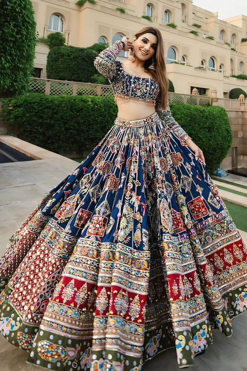 Multi Color Chaniya Choli For Garba