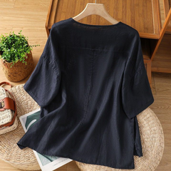 Pure Cotton Embroidered T-Shirt Top