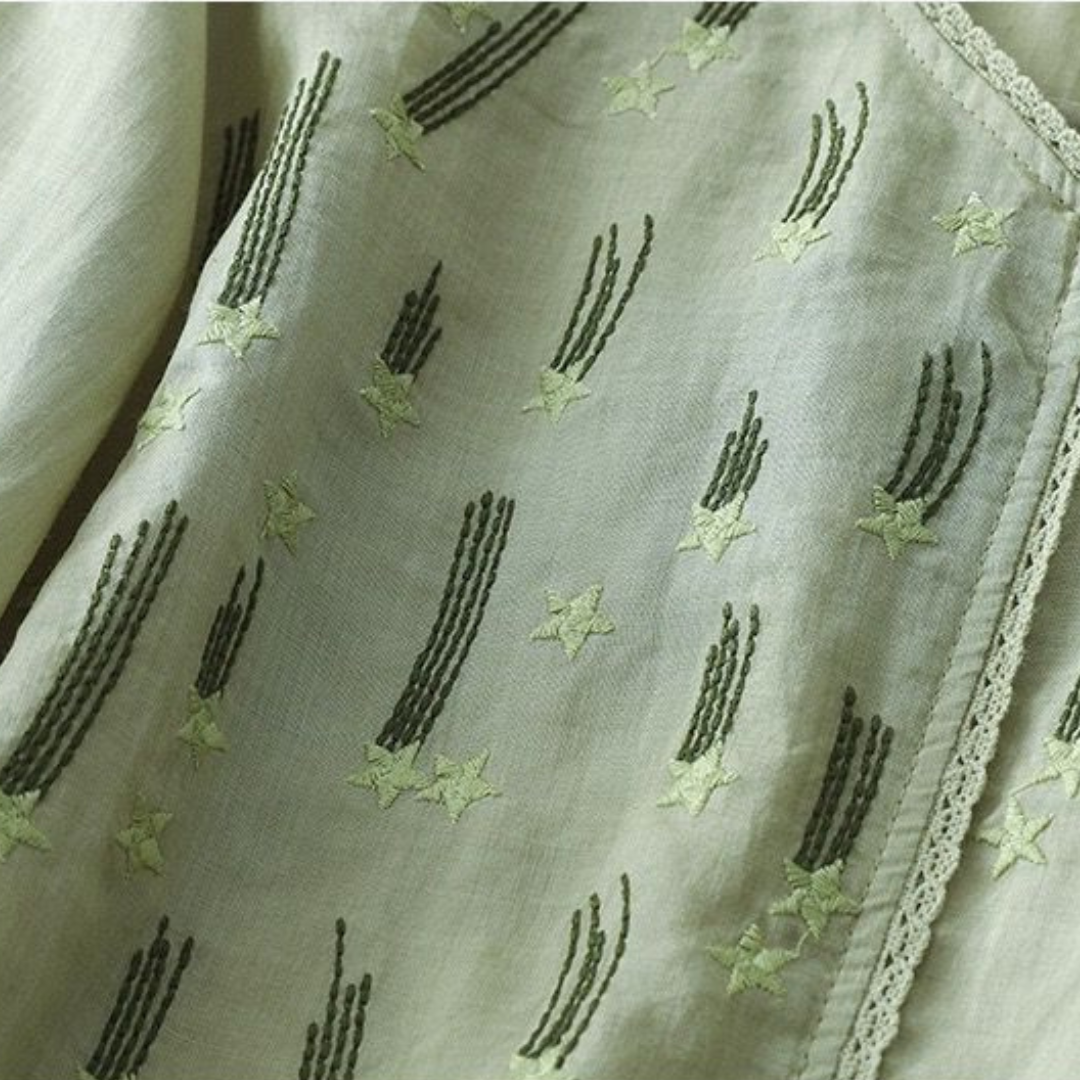 Pure Cotton Embroidered Womens Top