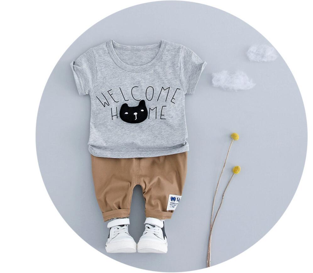 Welcome Home T-Shirt & Bottom Set – Soft Cotton Kids Outfit for Everyday Wear
