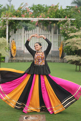 Kediya Style Fully Stitched Multi Color Chaniya Choli