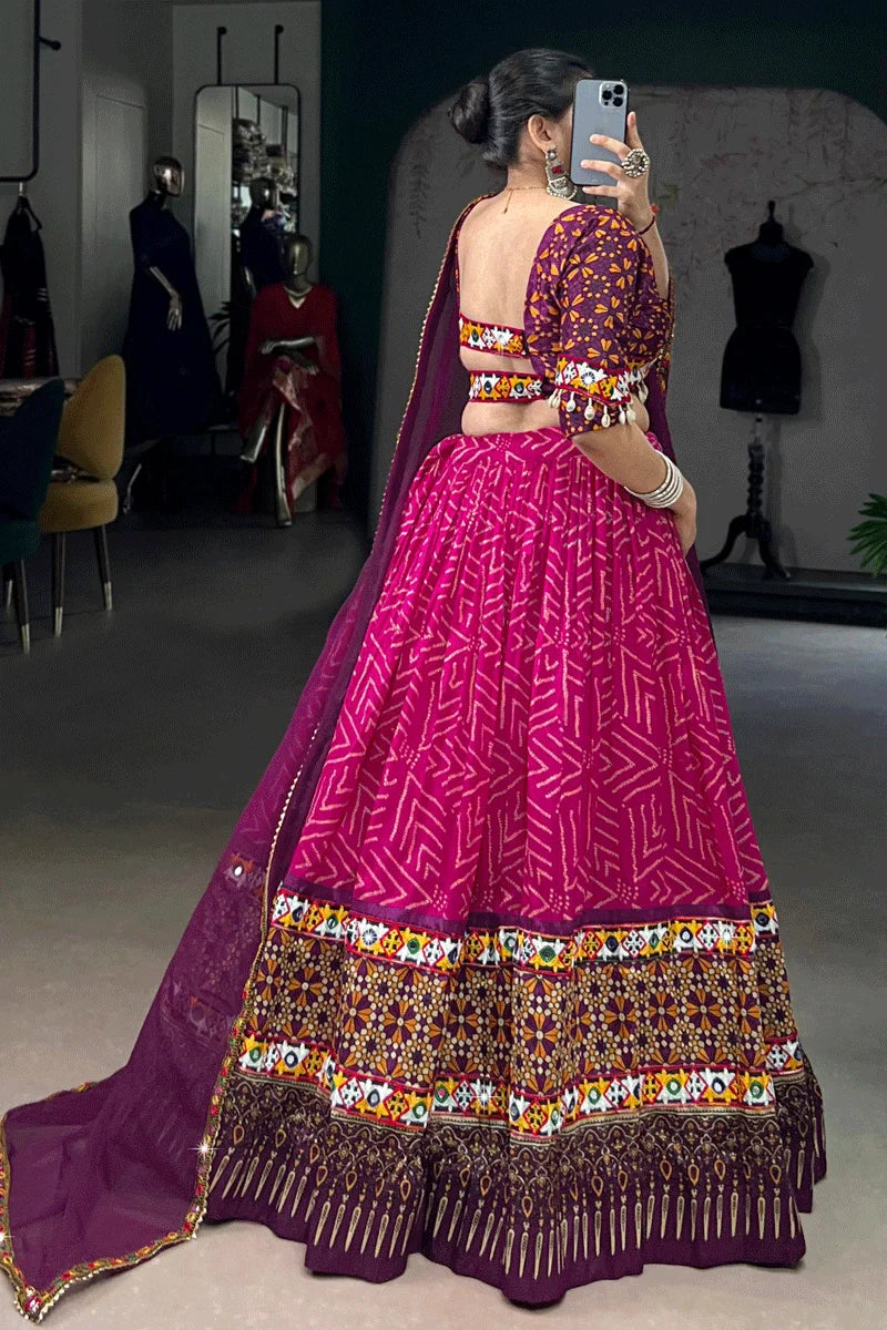 Ready To Wear Gujarati Style  Chaniya Choli For Garba Night