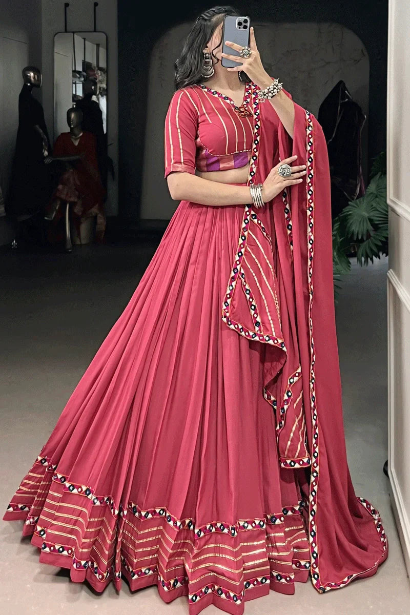 Traditional Gujarati Style Chaniya Choli For Navratri