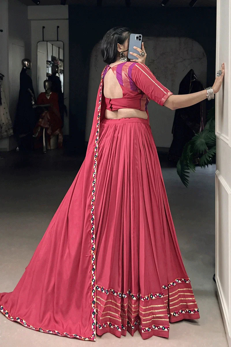 Traditional Gujarati Style Chaniya Choli For Navratri