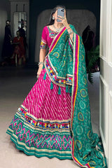 Traditional Navratri Special Gamthi Work Chaniya Choli