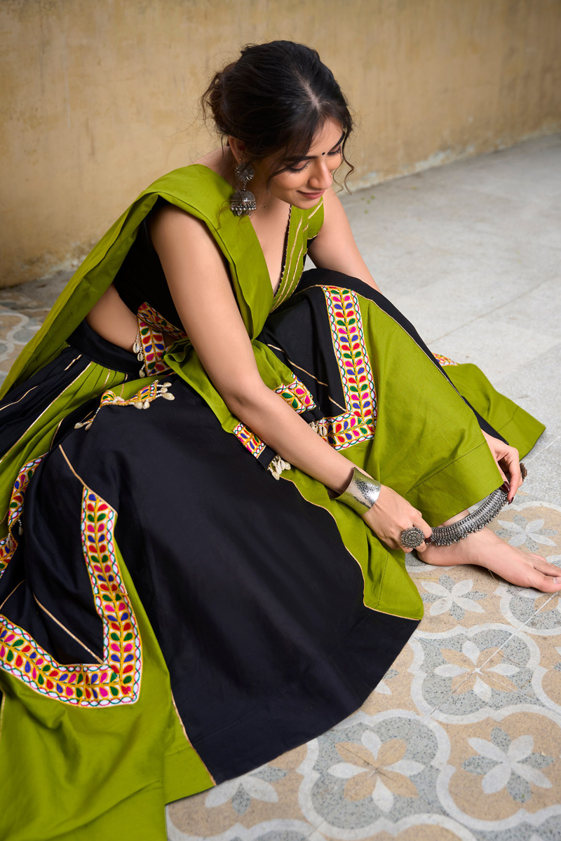 Pure Cotton Ready To Wear Chaniya Choli For Navratri Festival