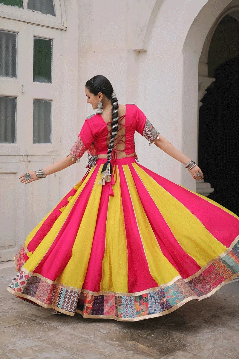 Multi Color Fully Stitched Chaniya Choli For Navratri