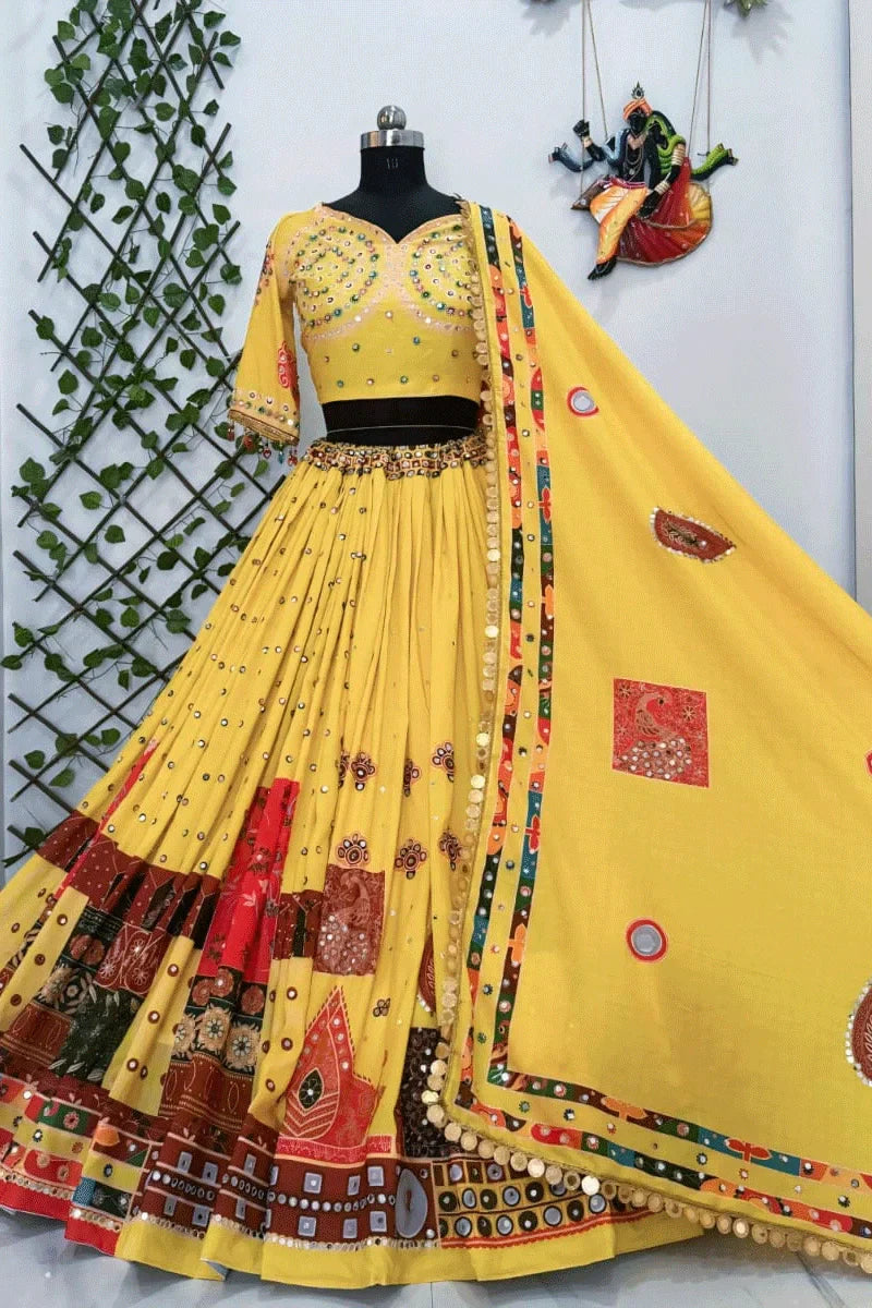 Gujarati Singer Kinjal Dave Heavy Flair Chaniya Choli For Navratri