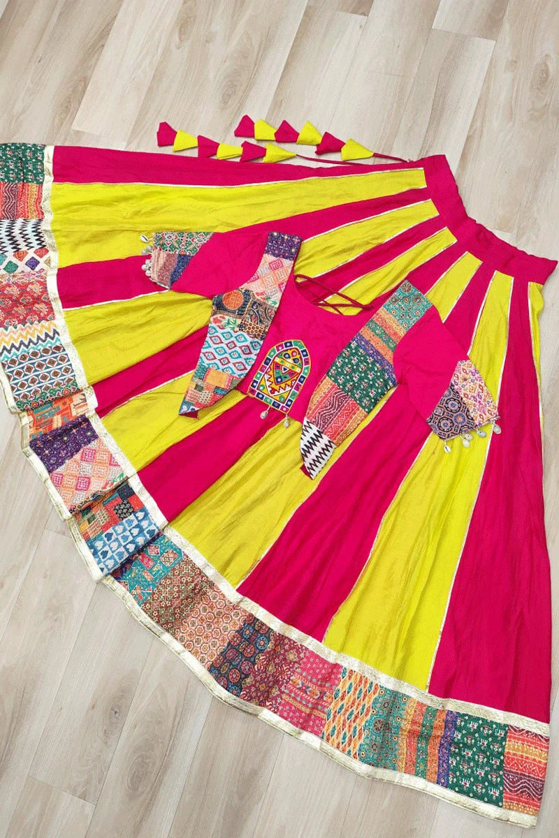 Multi Color Fully Stitched Chaniya Choli For Navratri