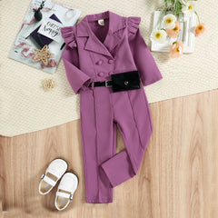 Overcoat Styled Shirt and Pant Set – Stylish Cotton Blend Outfit for Boys and Girls