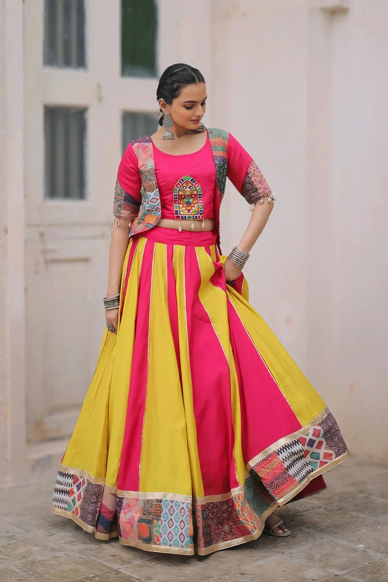 Multi Color Fully Stitched Chaniya Choli For Navratri