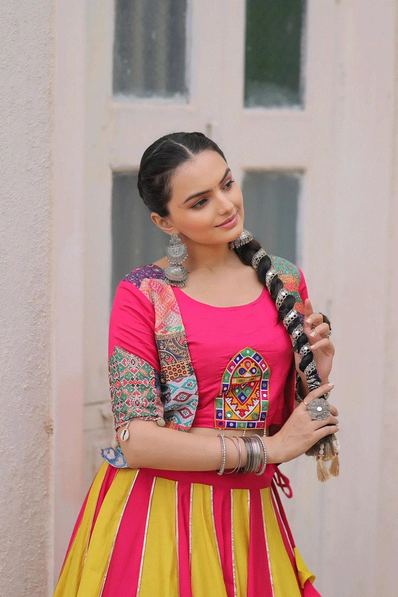 Multi Color Fully Stitched Chaniya Choli For Navratri