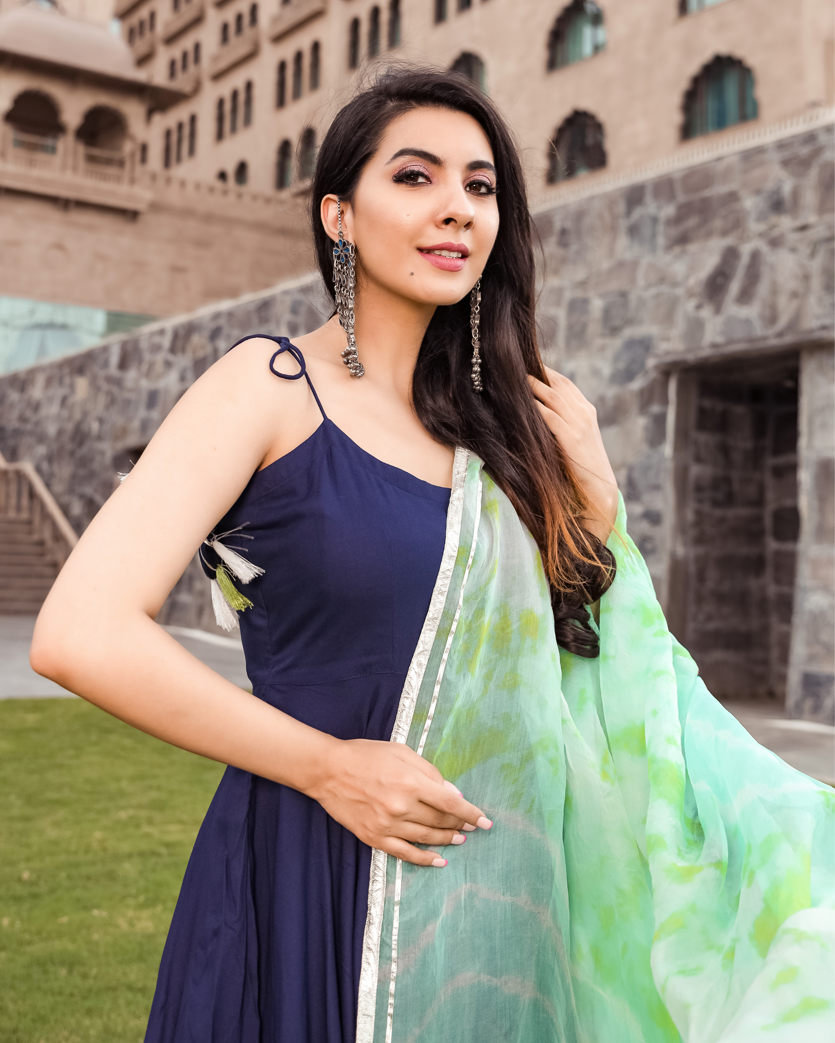 Dark Knight Tie Dye Gota Suit Set