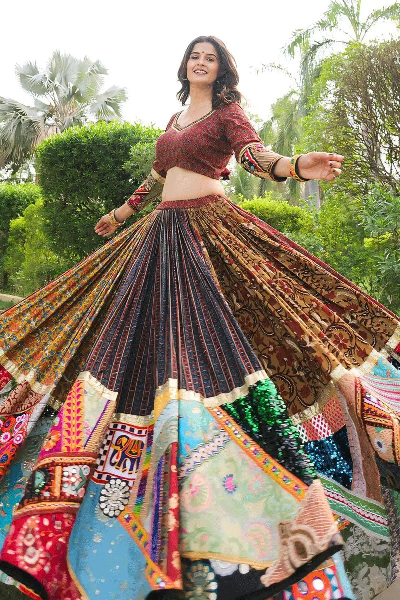 Navratri Special Gujarati Style Heavy Flair Chaniya Choli