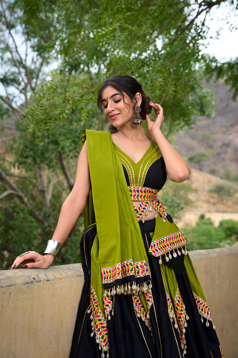 Pure Cotton Ready To Wear Chaniya Choli For Navratri Festival