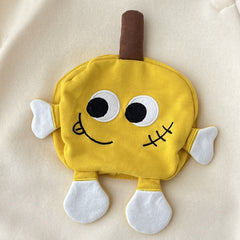 Yellow Cartoon Cozy Romper – Soft Cotton Baby Outfit for Boys & Girls