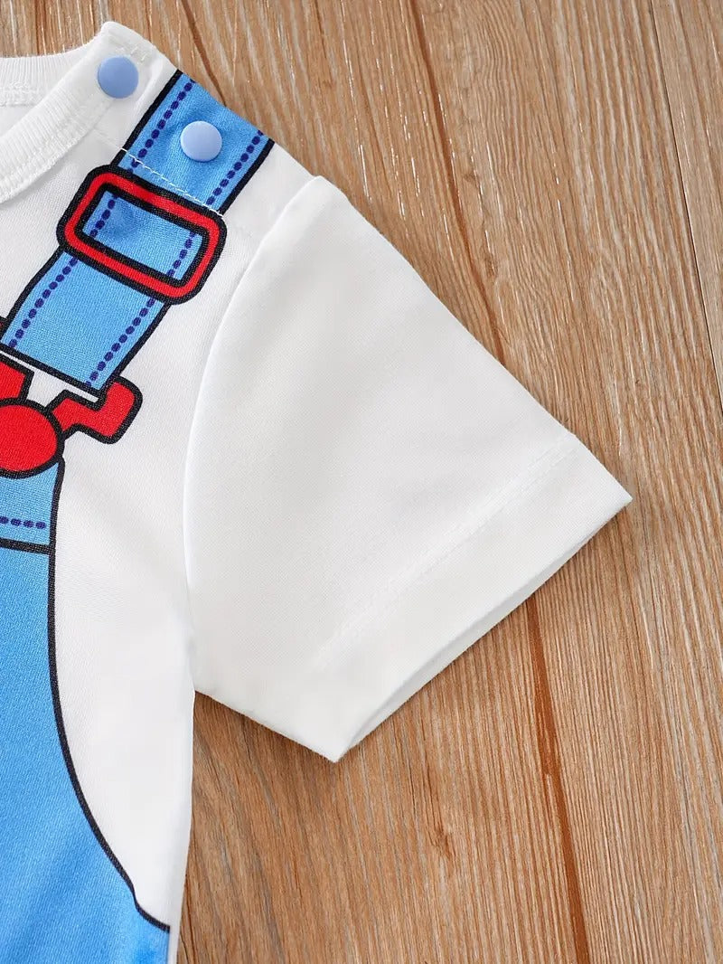 Pocket Bear Little Baby Boys and Girls Romper – Soft Cotton Unisex One-Piece