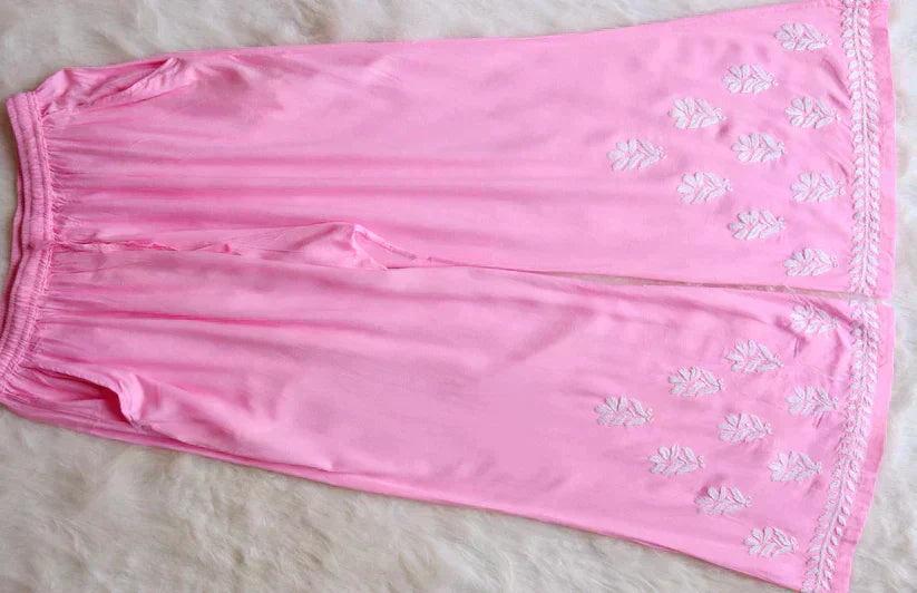 Amaira Baby Pink Rayon Kurta Pant set