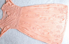 Hoor Peach Pure Chiffon Dress