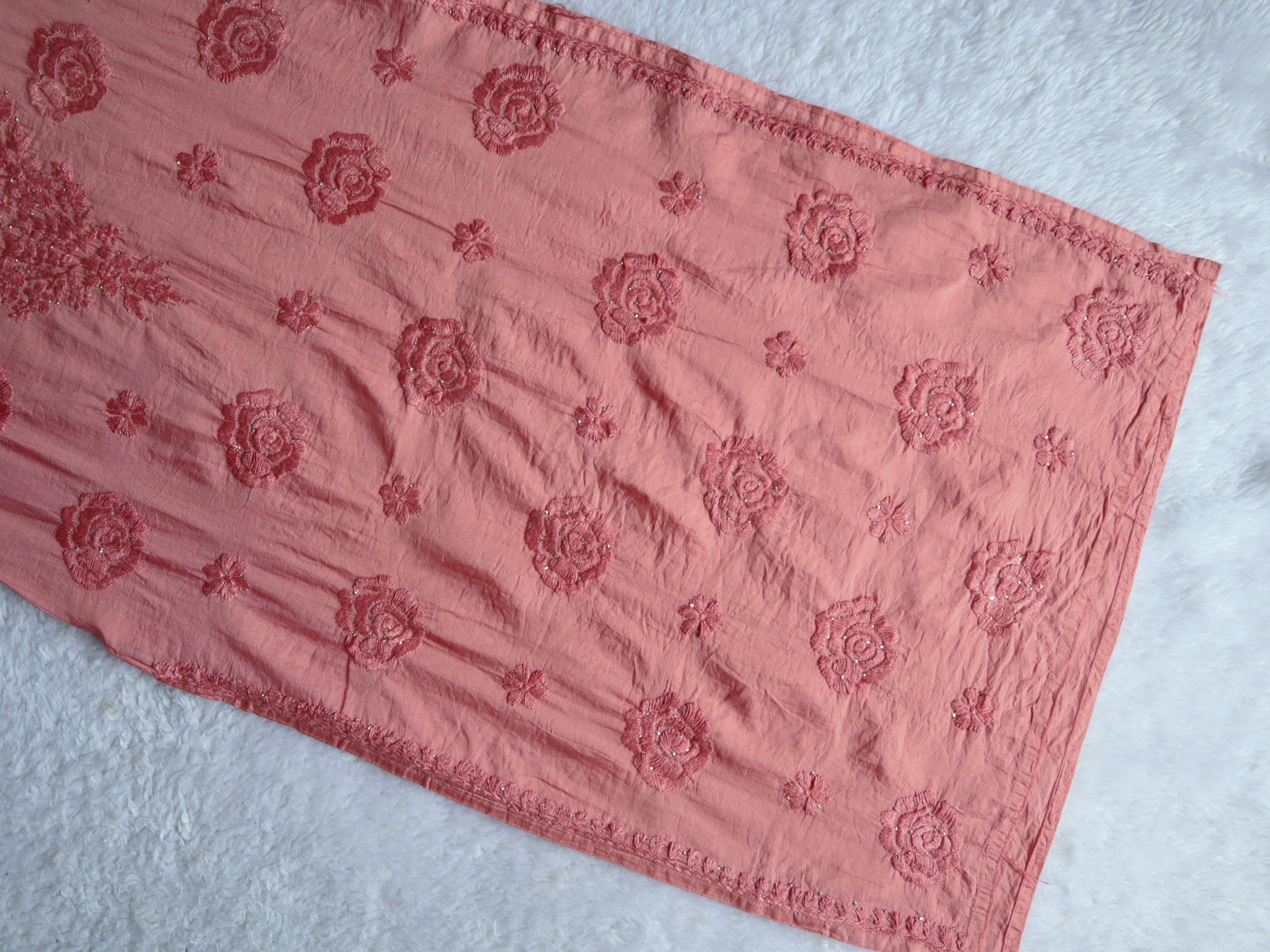 Hoor Rose Brown Pure Chanderi Kurta