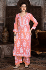 Mohini Chikankari Modal Kurti Set