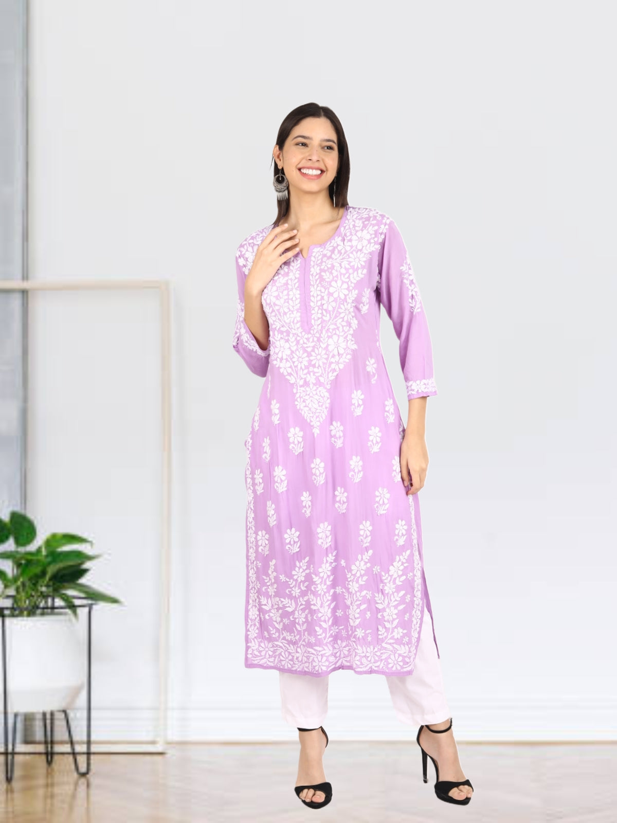 Zoya Premium Modal Chikankari Kurti