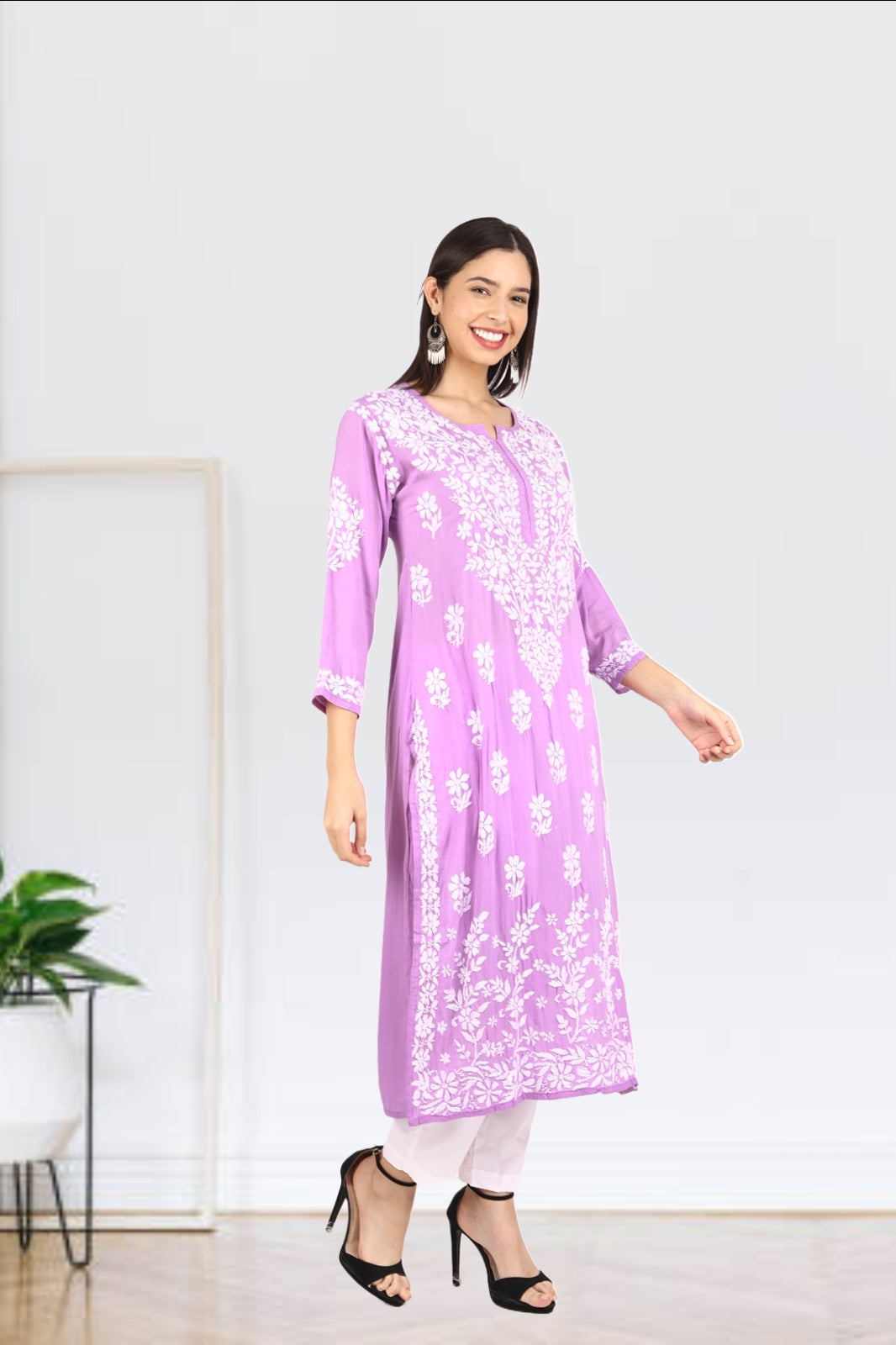 Zoya Premium Modal Chikankari Kurti