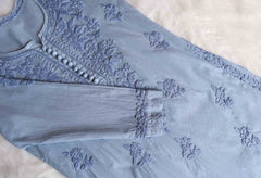 Aayat Grey Cotton Kurta