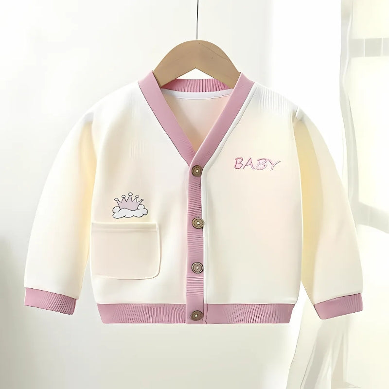Lovely Little Baby Girls Cotton Blend Cardigan – Soft and Stylish Layer for Infants and Toddlers