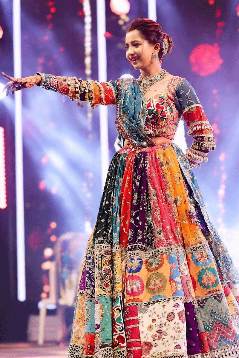 Traditional Gujarati Style Real Mirror Work Chaniya Choli For Garba Night