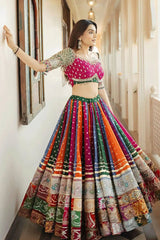 Traditional  Multicolor Chaniya Choli For Navratris