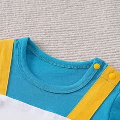 Little Ocean Whale Baby Boys and Girls Cotton Romper – Soft Unisex Infant Jumpsuit