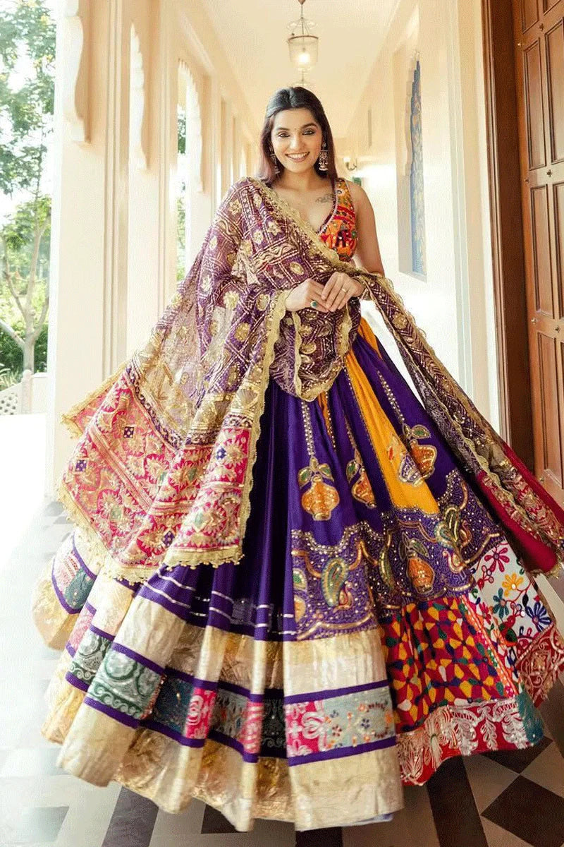 Latest  Heavy Flair Chaniya Choli For Garba