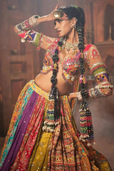 Traditional Heavy Flair Real Mirror Work Chaniya Choli For Navratri