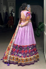 Bandhani Print Gamthi Work Chaniya Choli For Garba Night