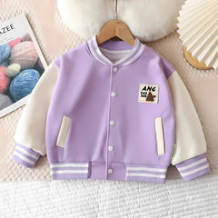 Pretty Purple Girls and Boys Buttoned Top – Soft Cotton Blend Unisex Shirt