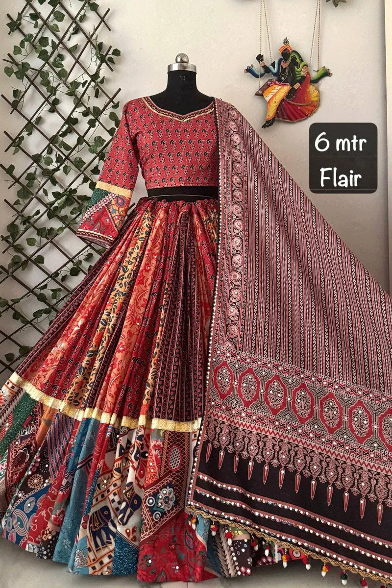 Navratri Special Gujarati Style Heavy Flair Chaniya Choli