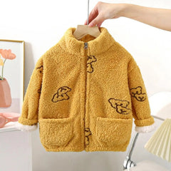 Snug Bear Girls and Boys Zipper Top – Soft Cotton Blend Kids’ Jacket, Cozy & Stylish Layer
