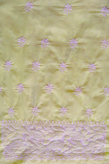 Lime Green Cotton Cutwork Unstitched Kurta piece