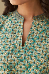 Gauhar Shirin Bagru Kurta