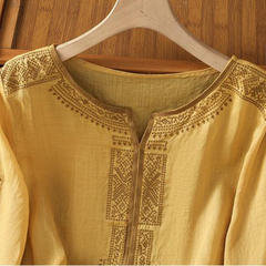 Pure Cotton Embroidered Comfortable Top