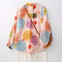 Pure Cotton Printed Full Sleeve Casual Shirt